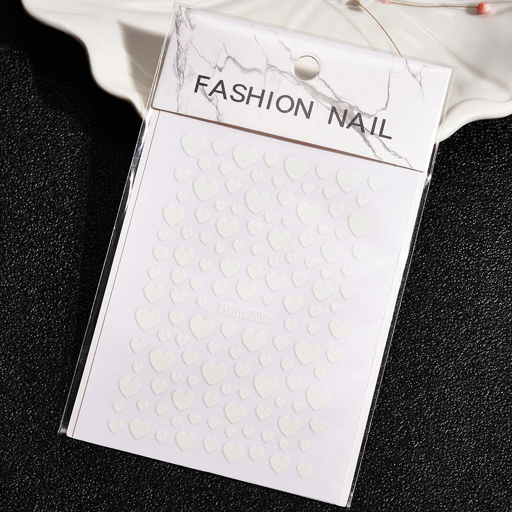 Glitter Flame Nail Art Set – Self-Adhesive Silver Stickers with Butterfly Foil for Manicure Magic