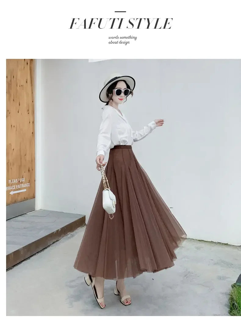 Woman Skirts Spring Summer Skirt Women's Tulle Skirt Pettiskirt Skirt Mujer Faldas Saias Mulher