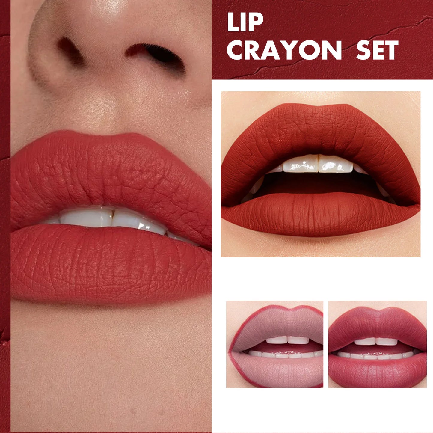 Waterproof Matte Lip Liner Contours Lips Long Lasting Weightless Precise Liner with Super Soft Blendable Texture Matte Soft