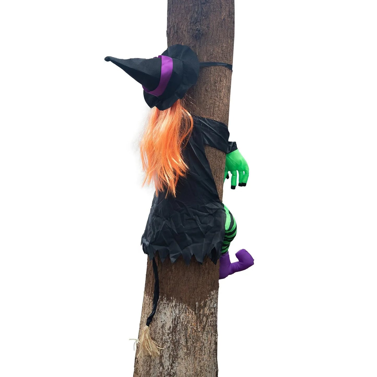 Halloween Horror Tree-Climbing Witch Female Witch Embrace Tree Decoration Ghost Festival Prop Scary Popular Item