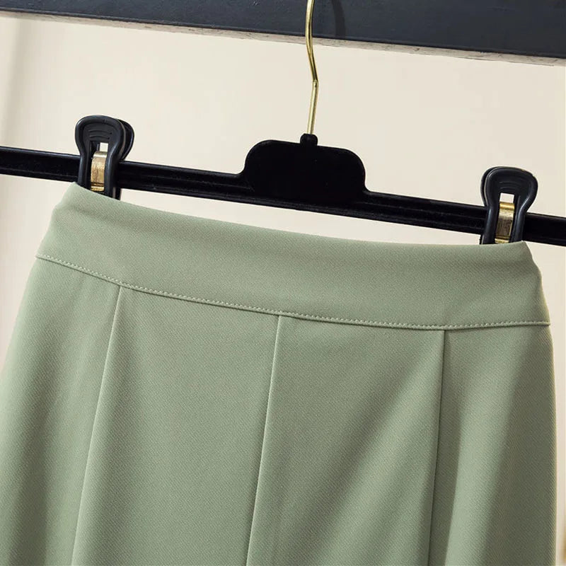 Lucyever Fashion Mermaid Skirt Women Korean Style High Waist Slim Fit Long Skirt Ladies Elegant Split Package Hip Skirts Female