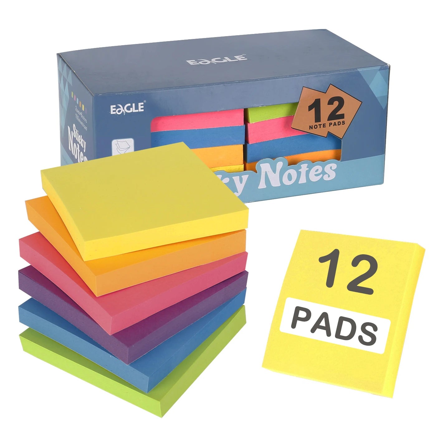 Eagle Sticky Notes – Fun Memo Pads for School, Office & Back-to-School Stationery Essentials