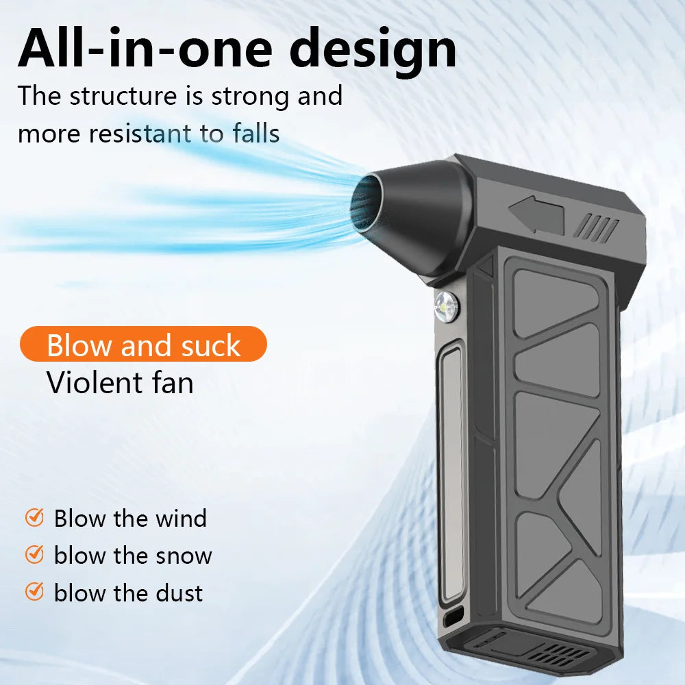2-in-1 Blower & Vacuum | 4-Speed, Magnetic Nozzles, LED + Fast USB-C Charging
