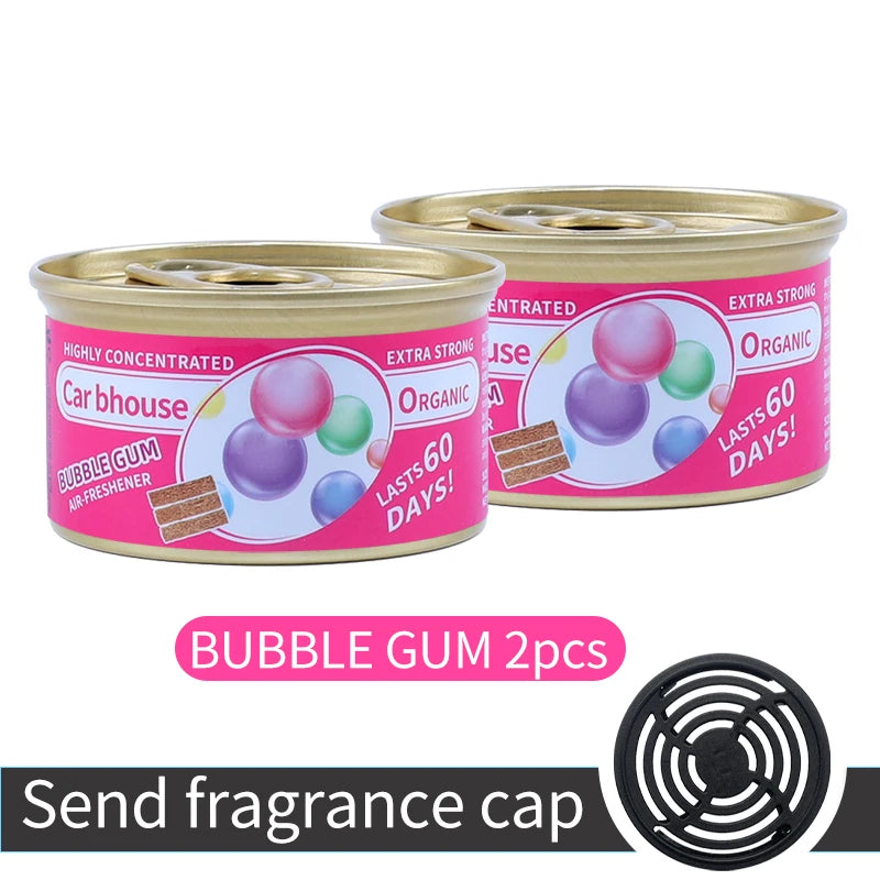 For Bathroom Car Air Freshener Gel Can Solid Car Fragrance Air Freshener Wood Block Can Air Freshener Balm For Home Long-lasting