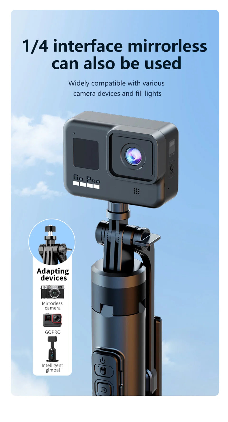 130cm Long Selfie Stick Tripod Extendable Wireless Bluetooth Remote Portable Smartphone Tripod Stand Mount For iOS Android Phone