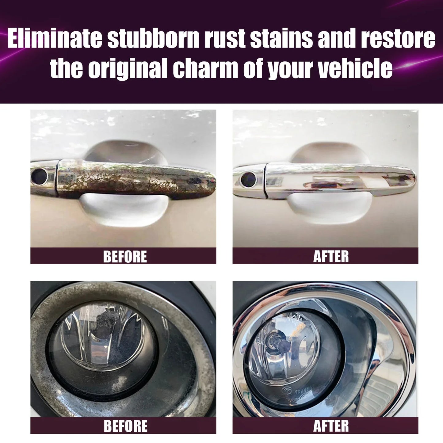 120ML Rust Removal Spray Wheel Cleaner Auto Paint Tyre Rims Care Tire Washer Car Maintenance Supplies Metal Polishing Car Rust
