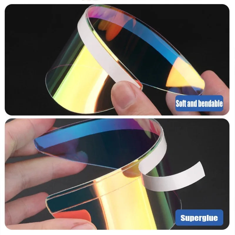 2Pcs Car Rearview Mirror Rain Eyebrow Visor Carbon Fiber Rear View Sun Visor Rainproof Blades Sticker Car Decor Accessories