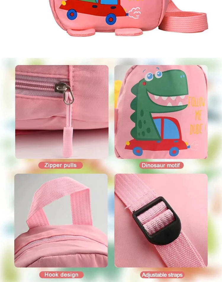 Cute Dino Kids Backpack – Safe, Fun & Ready for Preschool Adventures!
