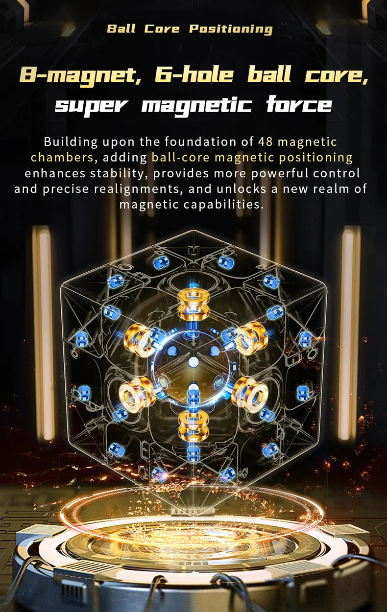 NEW 2023 MoYu RS3M V5 3X3 Magnetic Magic Speed Cube Stickerless Professional Fidget Toys RS3 M V5 Cubo Magico Puzzle