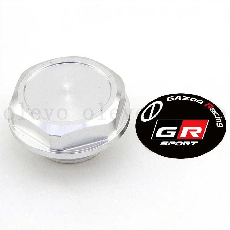 Aluminium Car Engine Oil Cap GR Sport Car Oil Fuel Tank Cap Engine Filler Machine Oil Cover for Toyota GR Rav4 Series Cover