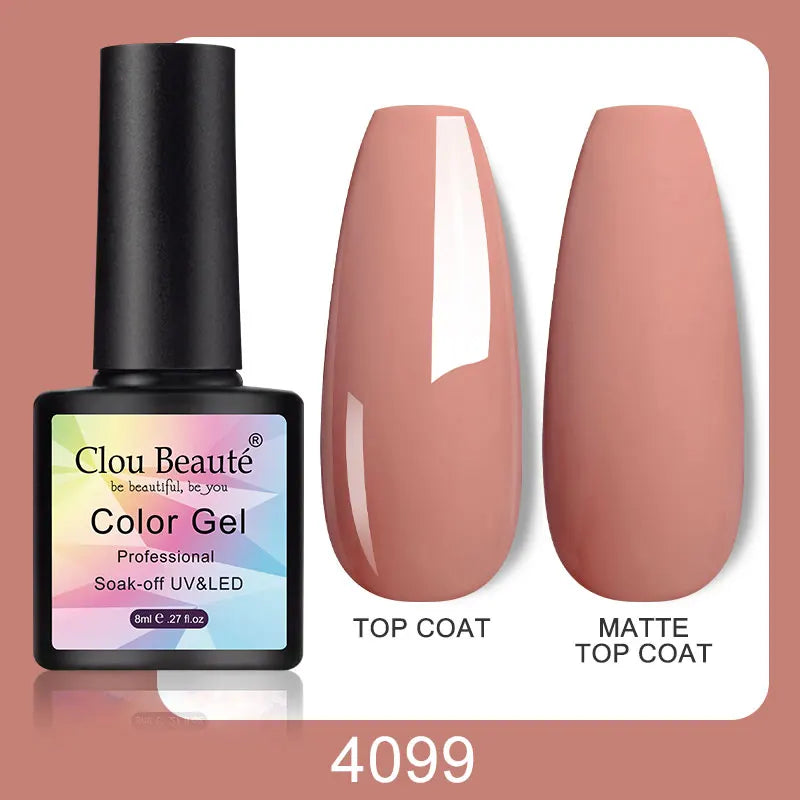 Clou Beaute Color Pop β 8ml Gel Varnish for Bold, Long-Lasting Nail Art (UV/LED Cure)