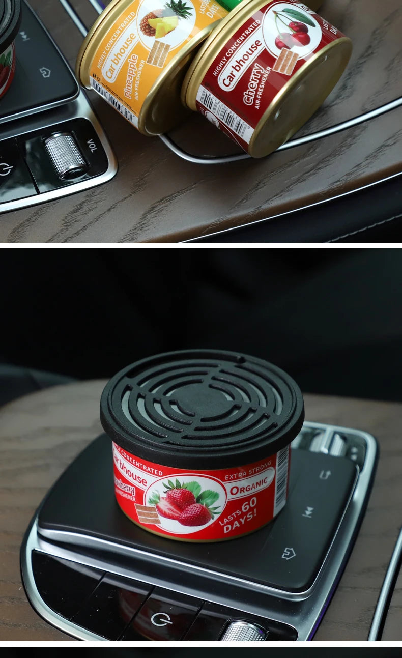 For Bathroom Car Air Freshener Gel Can Solid Car Fragrance Air Freshener Wood Block Can Air Freshener Balm For Home Long-lasting