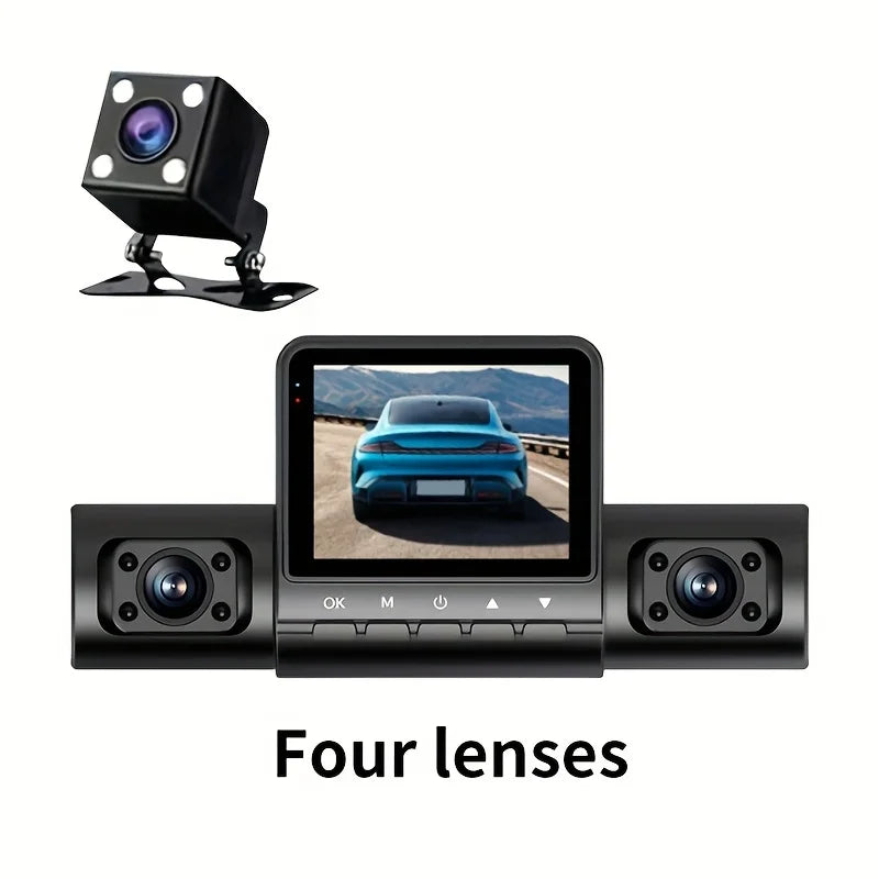 VAVUPO Car DVR Video Recorder 4 Channel Vehicle Camera 1080P Driving Dash Cam Night Vision Loop Recording 24H Parking Monitor