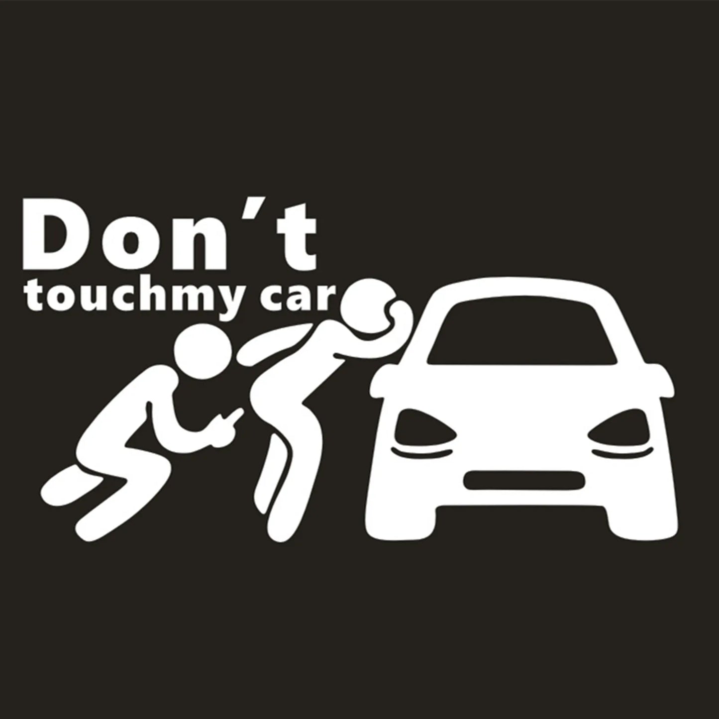 Creative Don't Touch My Car Car Sticker Decals - Funny Exterior Auto Decals for Car Window Accessories