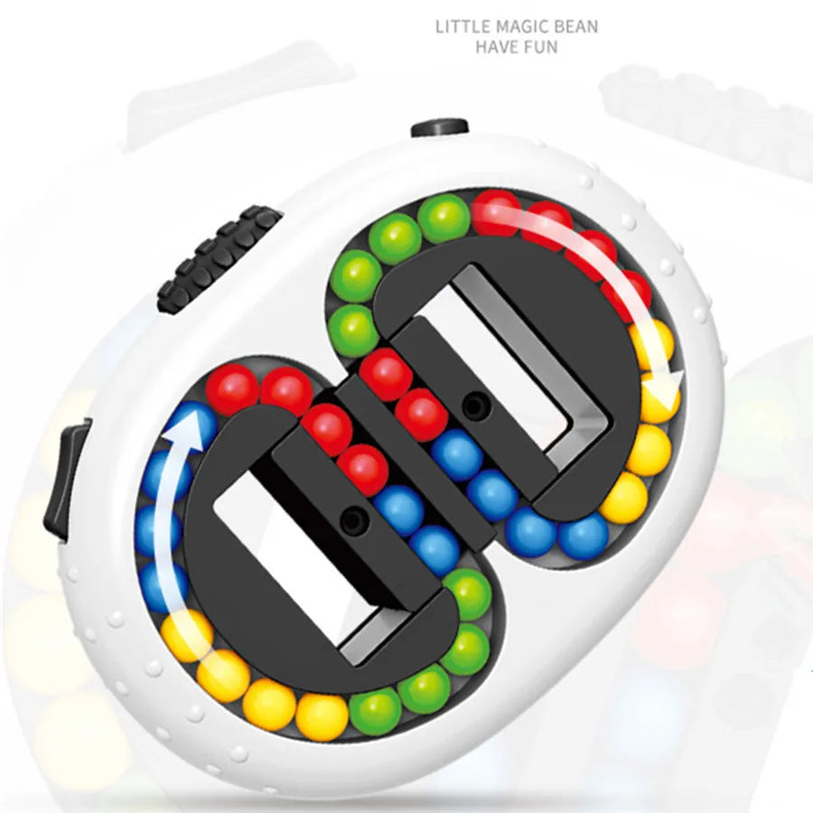 Magic Bean Cube Finger Gyro Rotating Antistress Relieve Anxiety Develop Intelligence Decompression Fidget Toy Adults Kids Gift