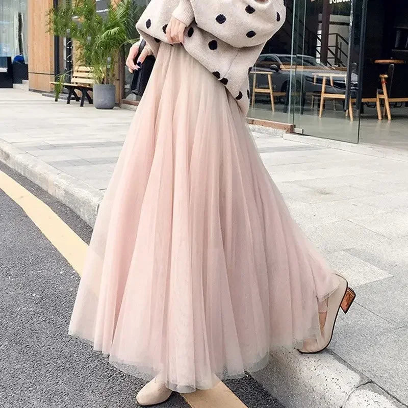 Woman Skirts Spring Summer Skirt Women's Tulle Skirt Pettiskirt Skirt Mujer Faldas Saias Mulher