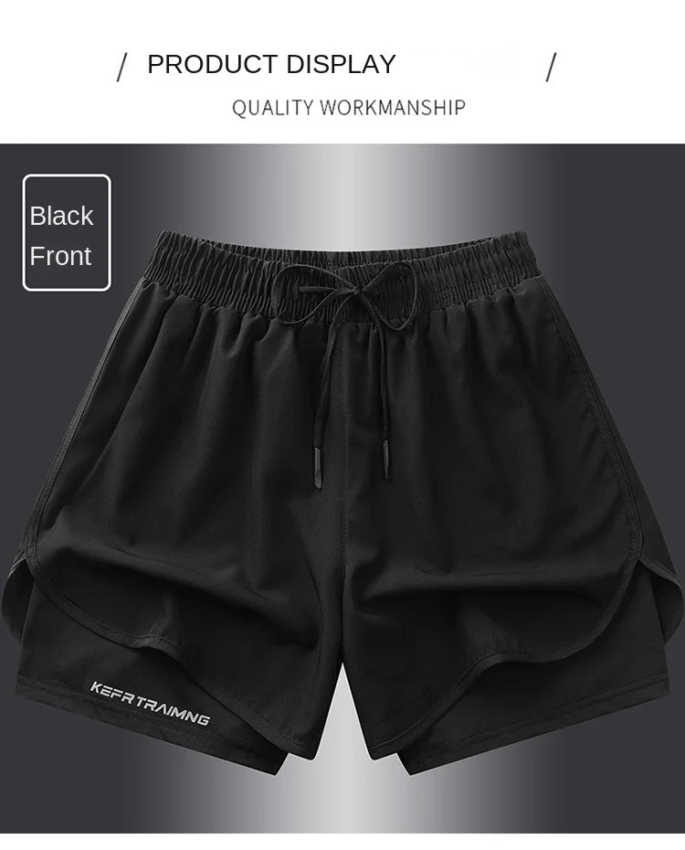 2-in-1 Summer Sports Shorts β Quick-Dry Comfort for Him & Her!