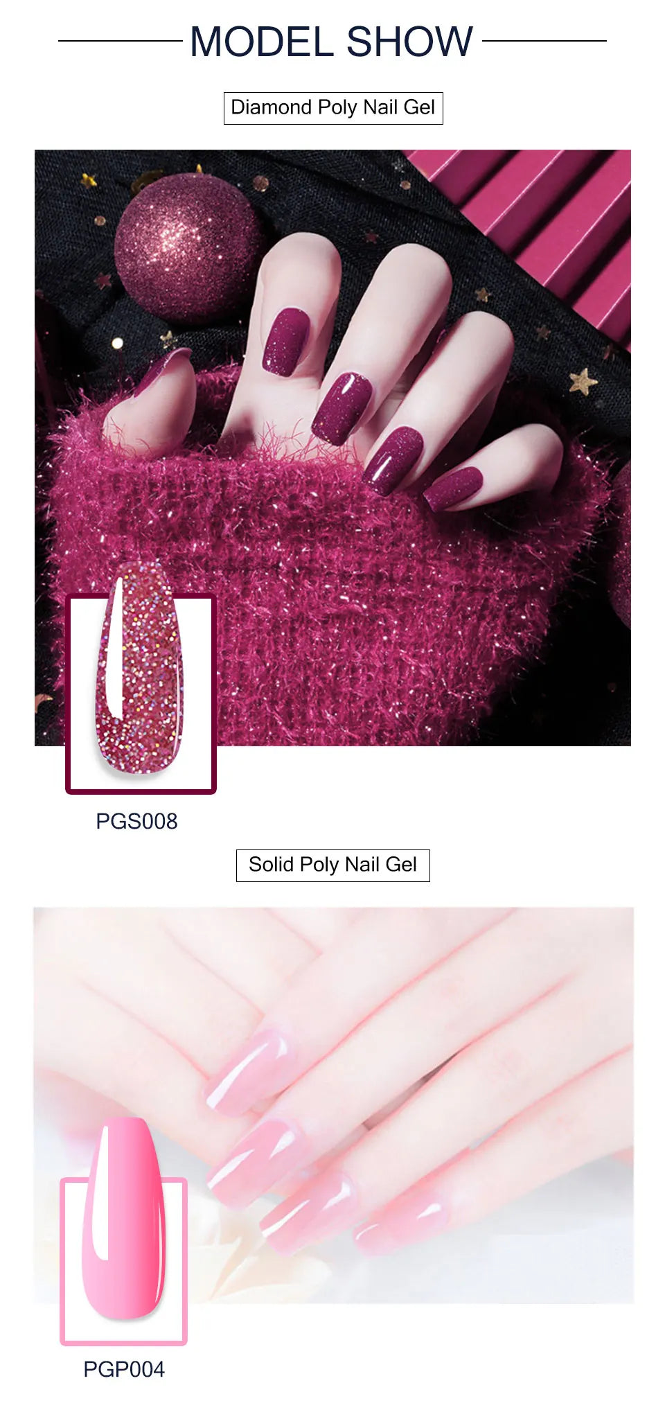 ColorPop Builder Gel β 15ml Poly Nail Extension Set with 24 UV-Cured Shades for DIY Nail Art