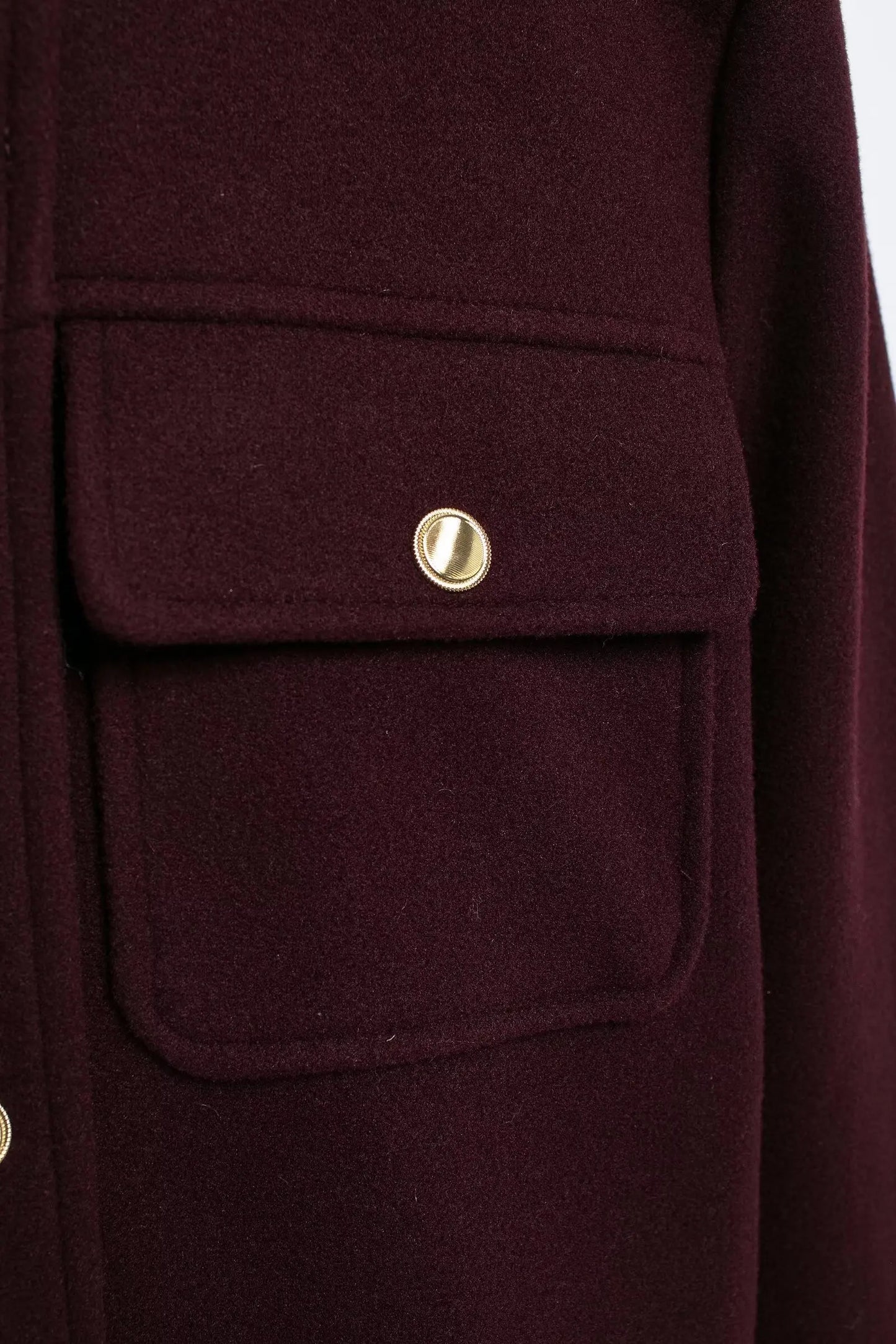 TRAFZA 2024 Fashion Women Soft Tweed Bomber Jacket O-Neck Long Sleeve Pockets Buttons Loose Woolen Coat Female Streetwear