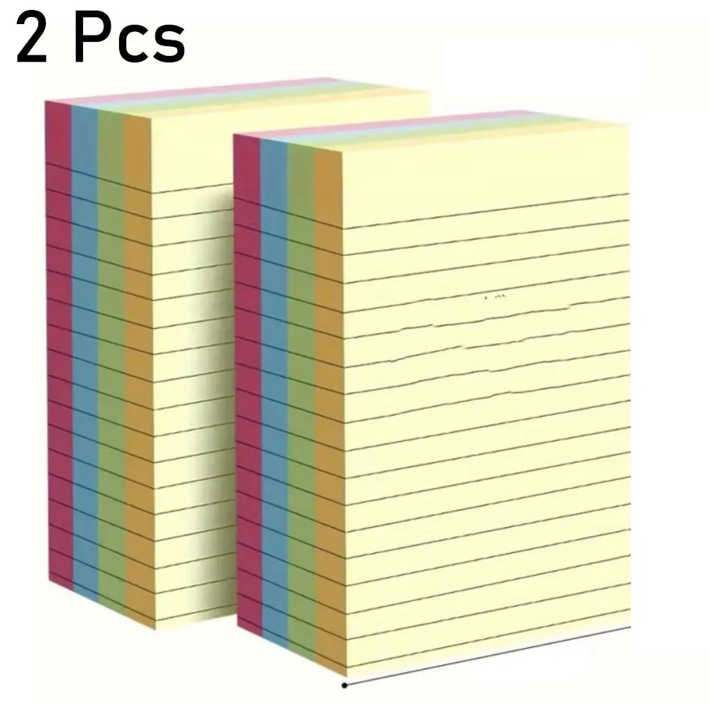200 Pages of Colorful Self-Adhive Notes - Simple Stickers for Office, Home and School Organization