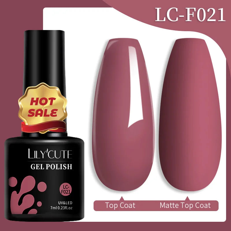 LILYCUTE Color Explosion β 184 Shades of Long-Lasting Gel Polish with Red Glitter Magic