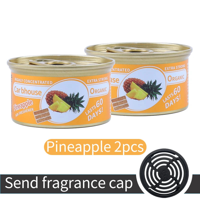 For Bathroom Car Air Freshener Gel Can Solid Car Fragrance Air Freshener Wood Block Can Air Freshener Balm For Home Long-lasting