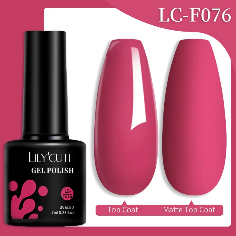 LILYCUTE Color Explosion β 184 Shades of Long-Lasting Gel Polish with Red Glitter Magic