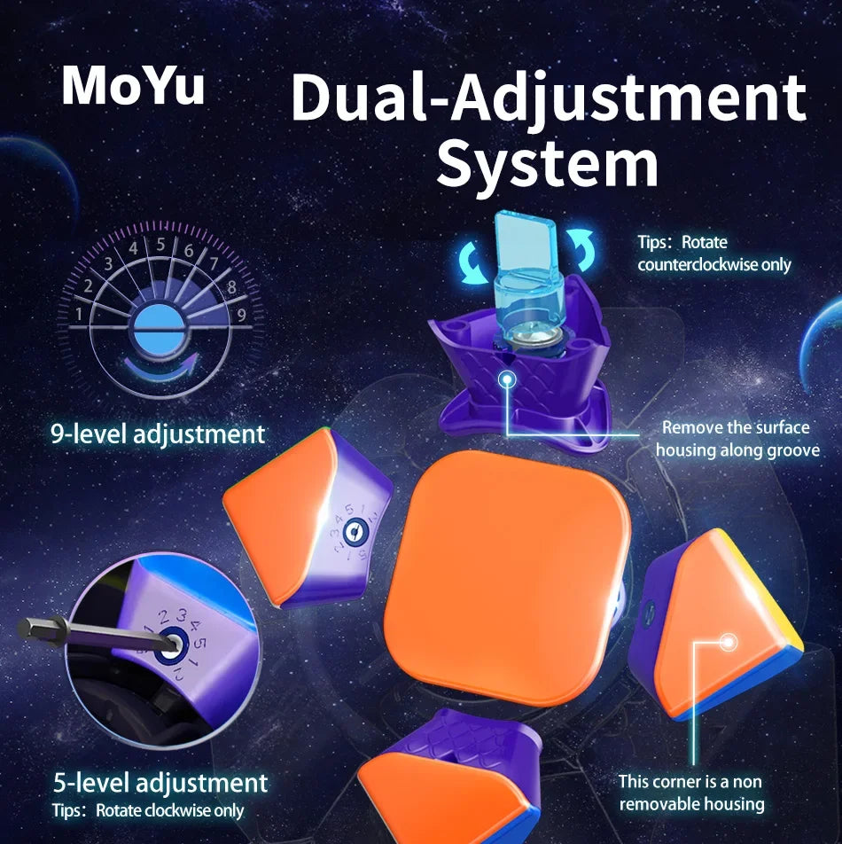 Fast Puzzle Fun – Moyu Weilong Skewb Maglev Cube with Magnetic Levitation