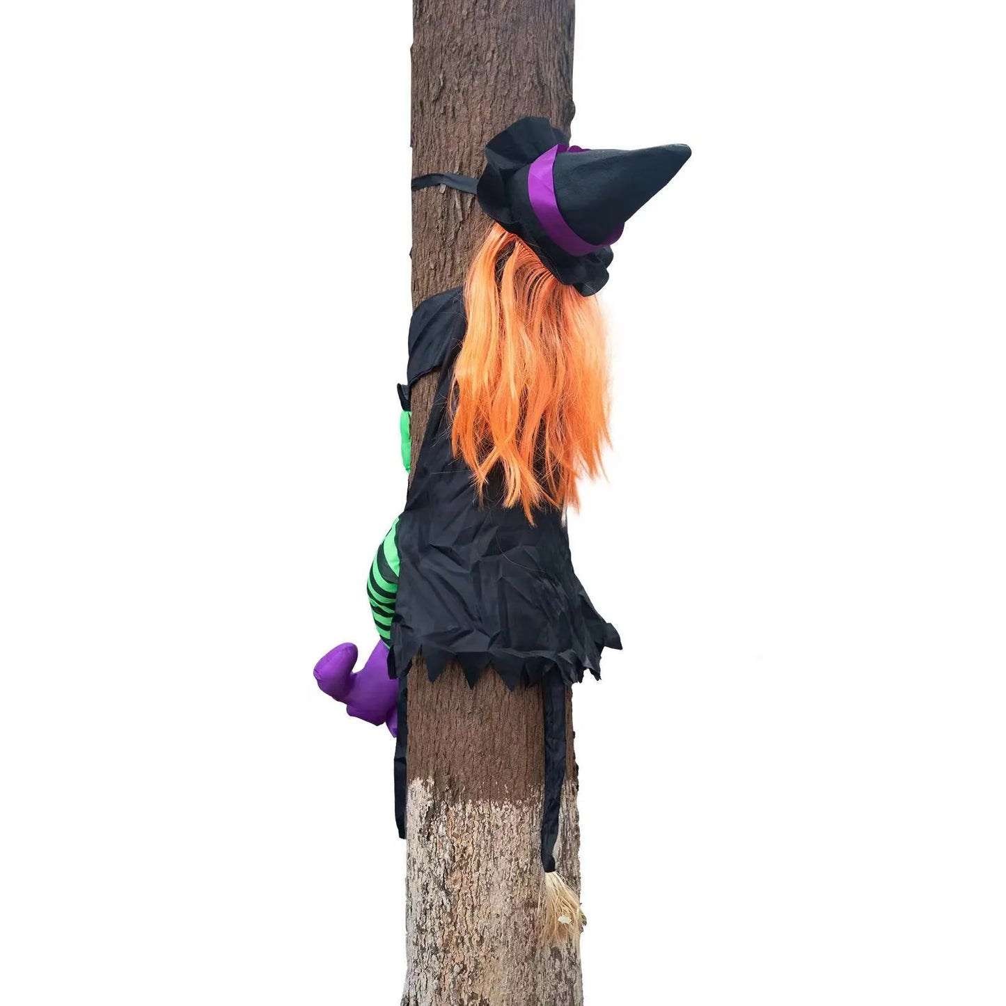Halloween Horror Tree-Climbing Witch Female Witch Embrace Tree Decoration Ghost Festival Prop Scary Popular Item