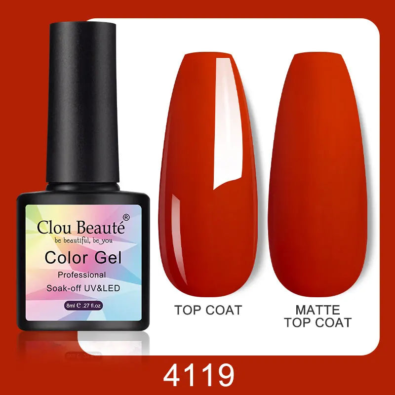 Clou Beaute Color Pop β 8ml Gel Varnish for Bold, Long-Lasting Nail Art (UV/LED Cure)