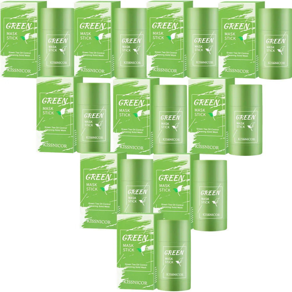 Face Clean Mask Green Tea Cleansing Stick Mask Shrink Pores Deep Blackhead Remover Facial Cleansing Moisturizing Mask Skin Care