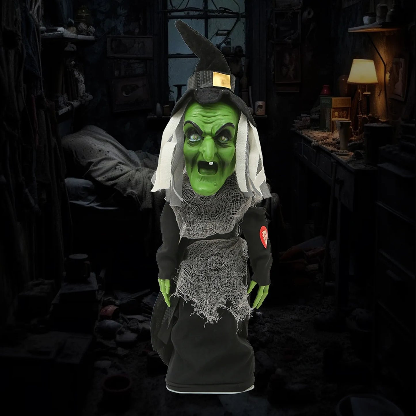 Spooky Sass Standing Witch – She Cackles, You Giggle!