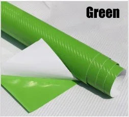 Carbon Fiber Vinyl Wrap Film Car Vehicle Waterproof 127cm x30cm 3D Sticker Sheet Roll Silver Gold Black free shipping
