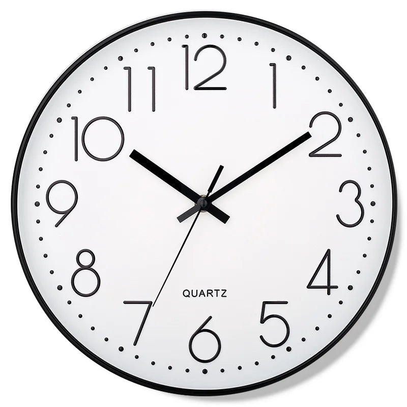8 Inch Wall Clock Silent Non-Ticking Decorative Clock for School Office Classroom Bedroom Kitchen Living Room Decor