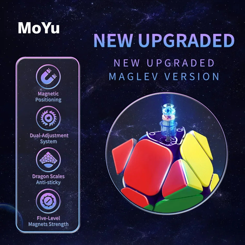 Fast Puzzle Fun – Moyu Weilong Skewb Maglev Cube with Magnetic Levitation