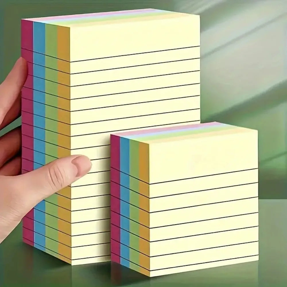 200 Pages of Colorful Self-Adhive Notes - Simple Stickers for Office, Home and School Organization