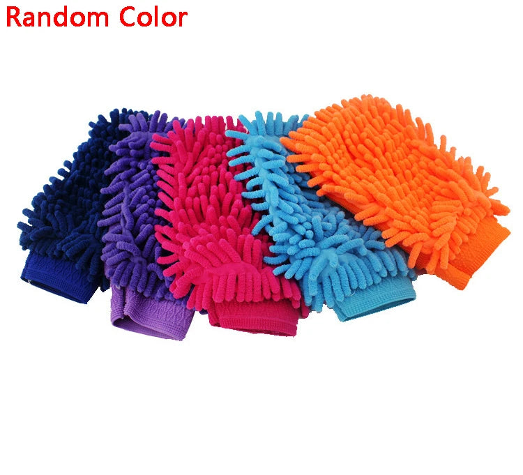 Waterproof Car Wash Microfiber Chenille Gloves Thick Car Cleaning Mitt Wax Detailing Brush Auto Care dusting gloves Glove