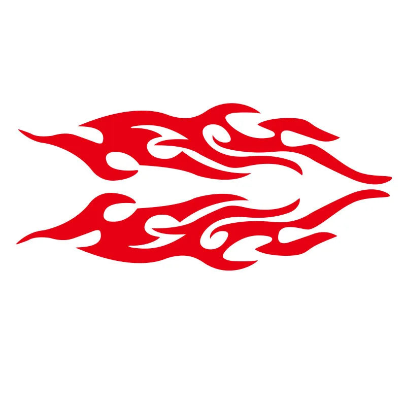 2Pcs Car Flame Stickers Car Truck Side Door Truck Bumper Window Lap Top Cut Vinyl Decal Sticker Auto Styling Decals Accessories