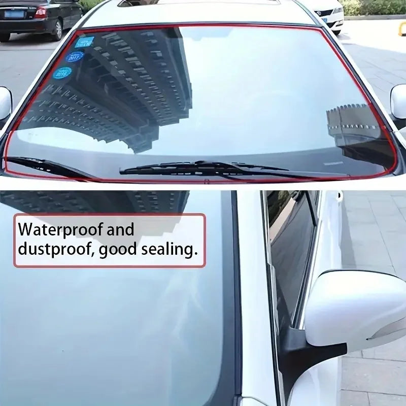 1pc T-Shape Car Sealing Strip - Premium Noise Reduction, Weatherproofing Solution for Sunroof, Windshield, Windows & Doors - Dur