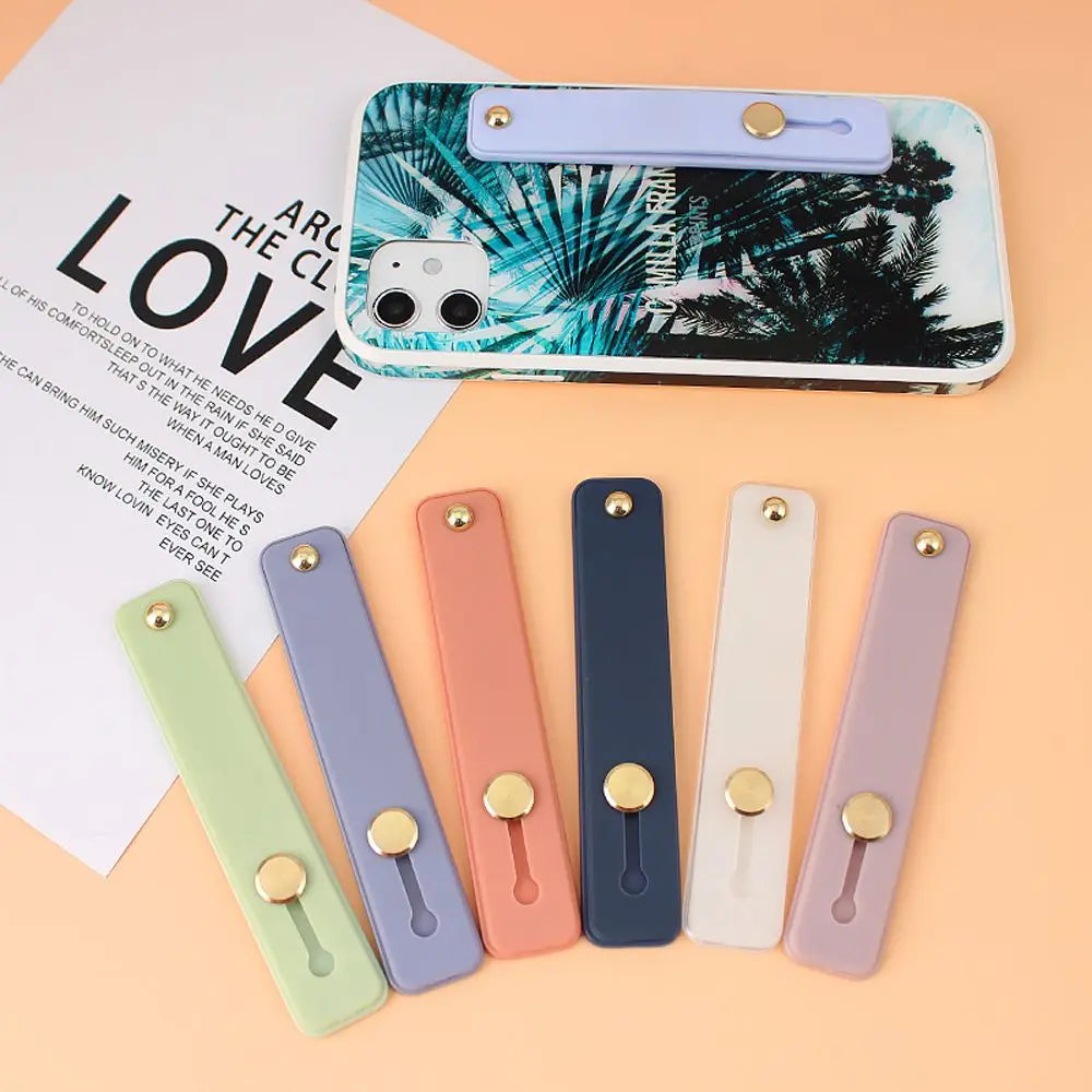 Phone Grip Portable Telescopic Finger Strap Bracket Universal Silicone Phone Finger Ring Holder Grip Stand