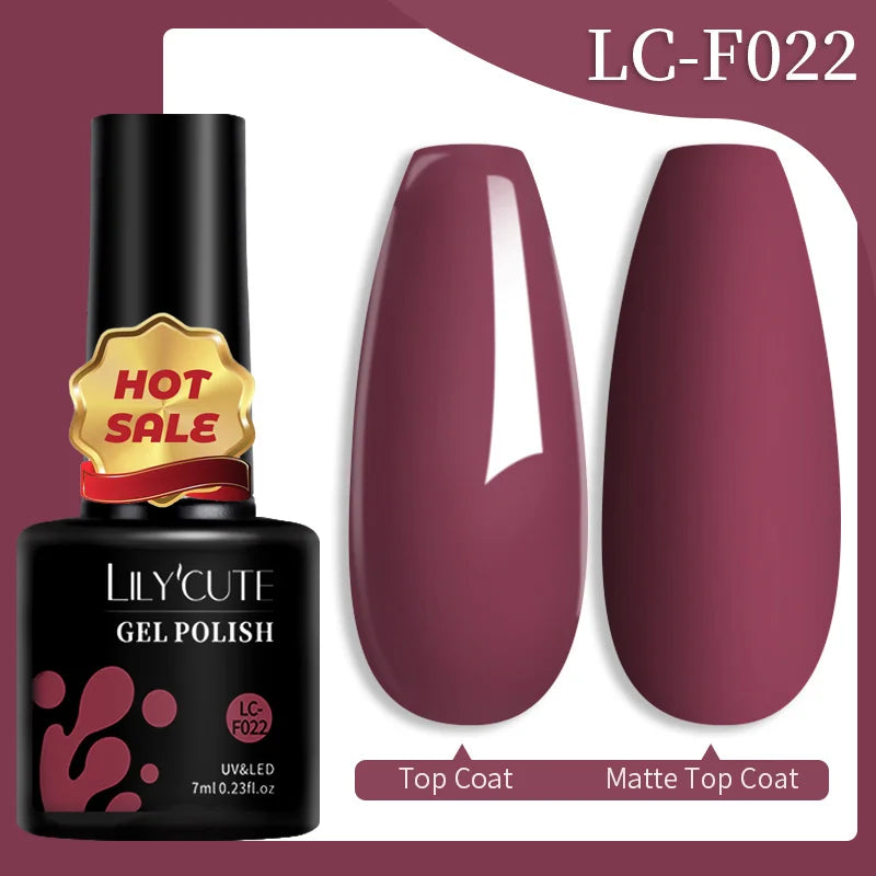 LILYCUTE Color Explosion β 184 Shades of Long-Lasting Gel Polish with Red Glitter Magic