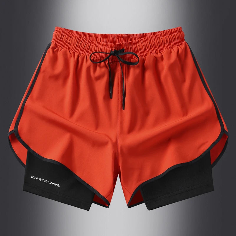 2-in-1 Summer Sports Shorts β Quick-Dry Comfort for Him & Her!