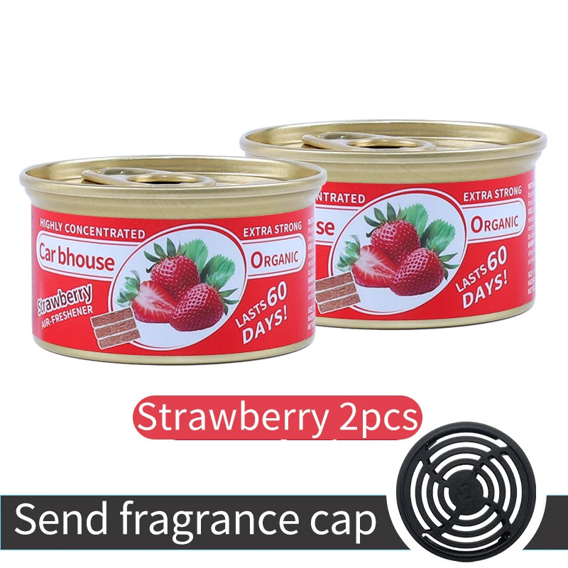 For Bathroom Car Air Freshener Gel Can Solid Car Fragrance Air Freshener Wood Block Can Air Freshener Balm For Home Long-lasting