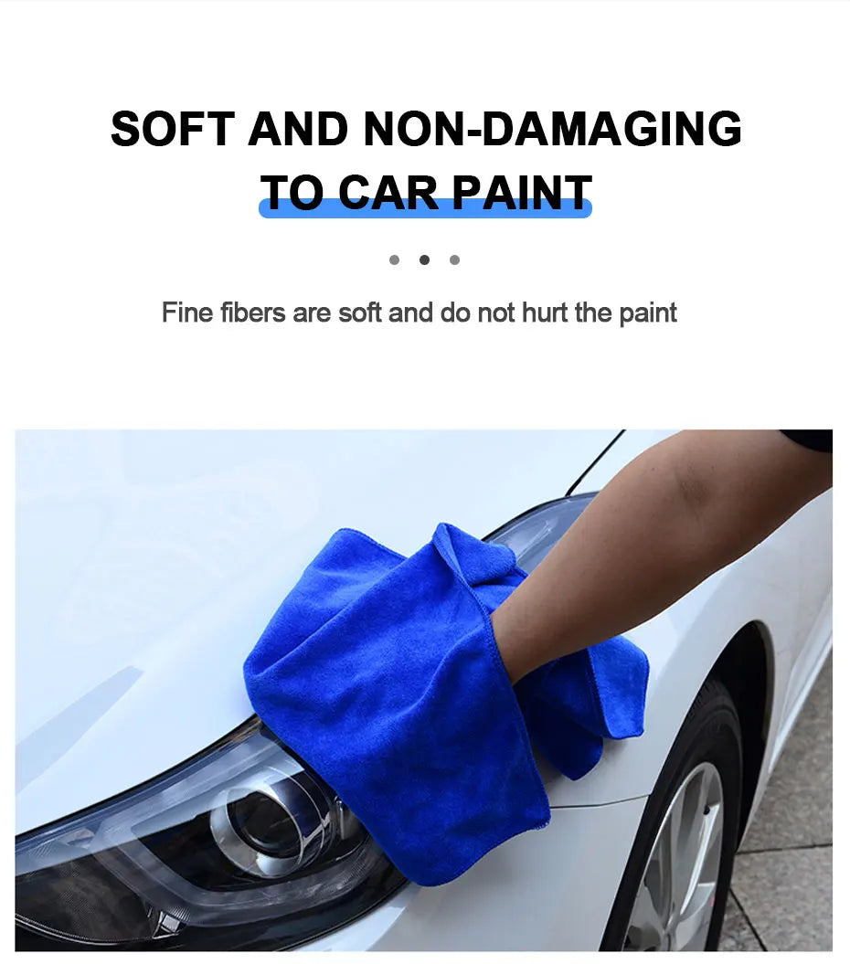 SEAMETAL 160x60cm Car Wash Towel 400GSM Microfiber High Water Absorption Cleaning Towels Thickened Soft Car Washing Drying Cloth
