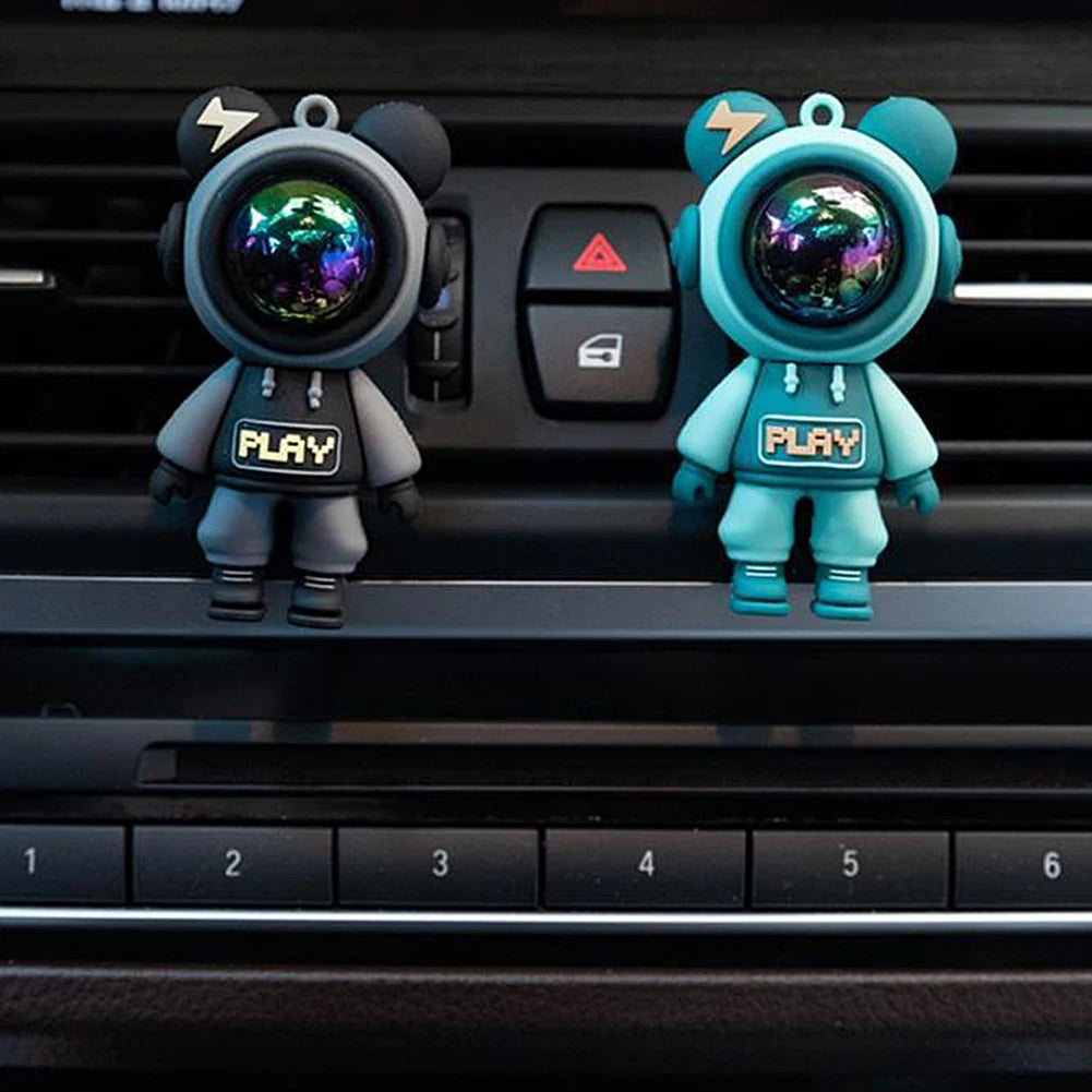 Car Air Freshener Cartoon Astronaut Air Outlet Cute Car Aroma Diffuser Funny Car Air Freshener Ornament Car Air Vent Accessories