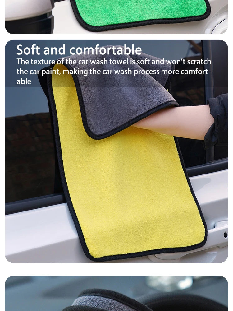 Car Wash Towel Quick Drying Double-sided Car Wash Towel Absorbent Car Wash Special Towel Coral Velvet Car Wash Towel