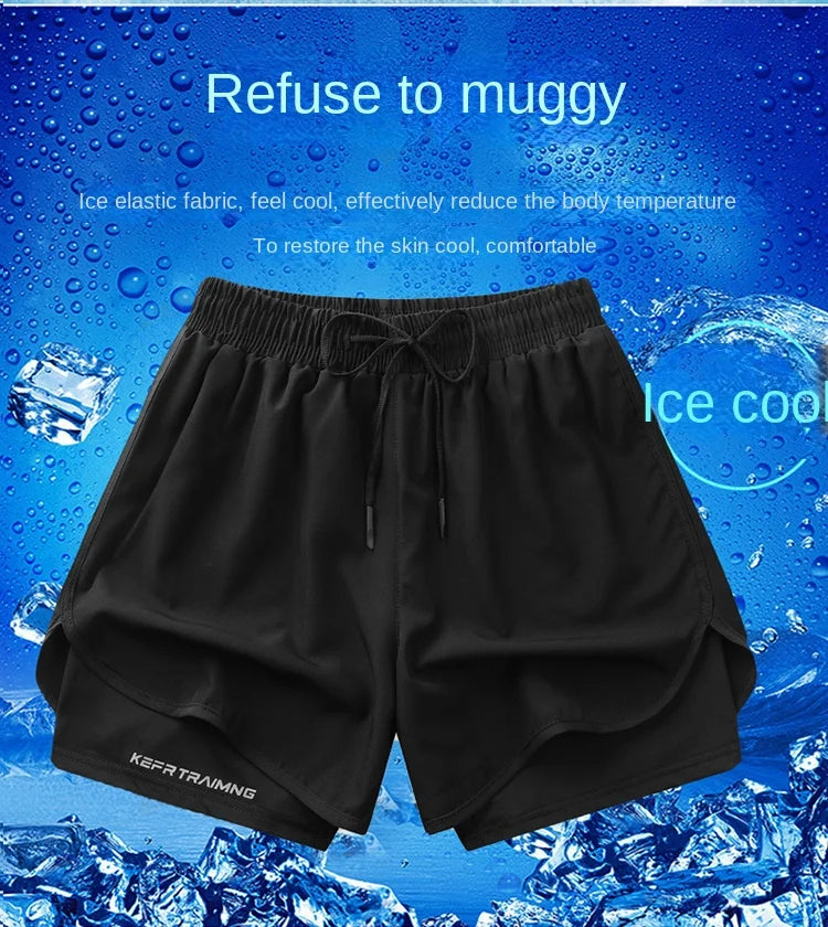 2-in-1 Summer Sports Shorts β Quick-Dry Comfort for Him & Her!