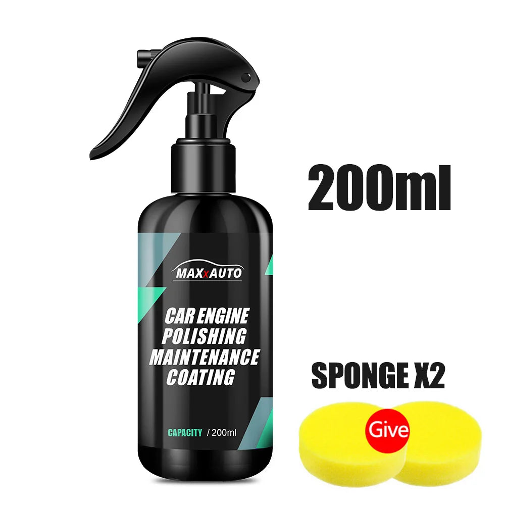 Car Engine Restorer Back To Black Gloss Car Plastic Polishing Parts Restorer - Enhances Shine & Protection Engine Polish Coating