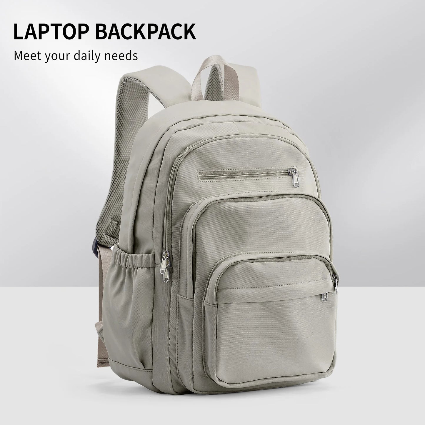 Light Blue Nylon Backpack – Stylish, Smart & Built to Carry On!