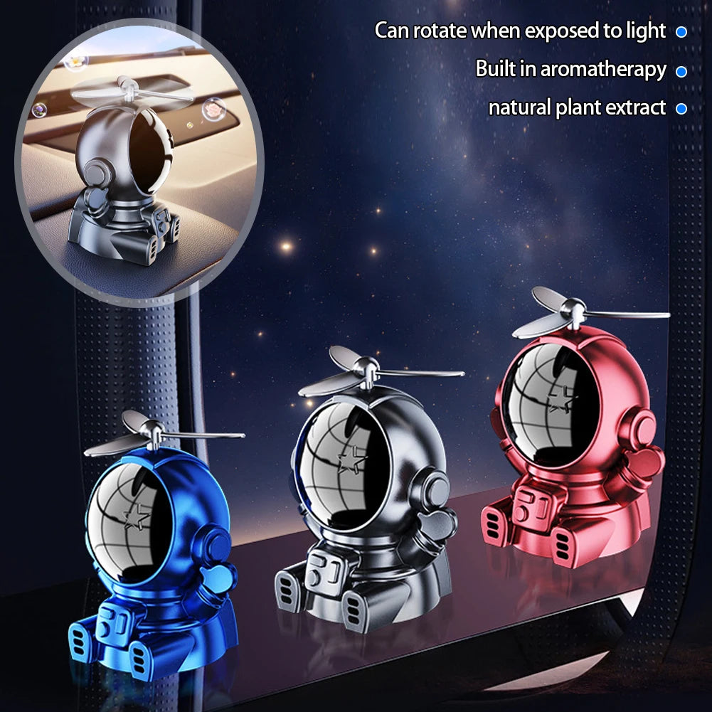 Solar Car Air Freshener Auto Interiors Rotation Air Freshener Ornaments Long Lasting Flavoring Deodorant Diffuser Accessories